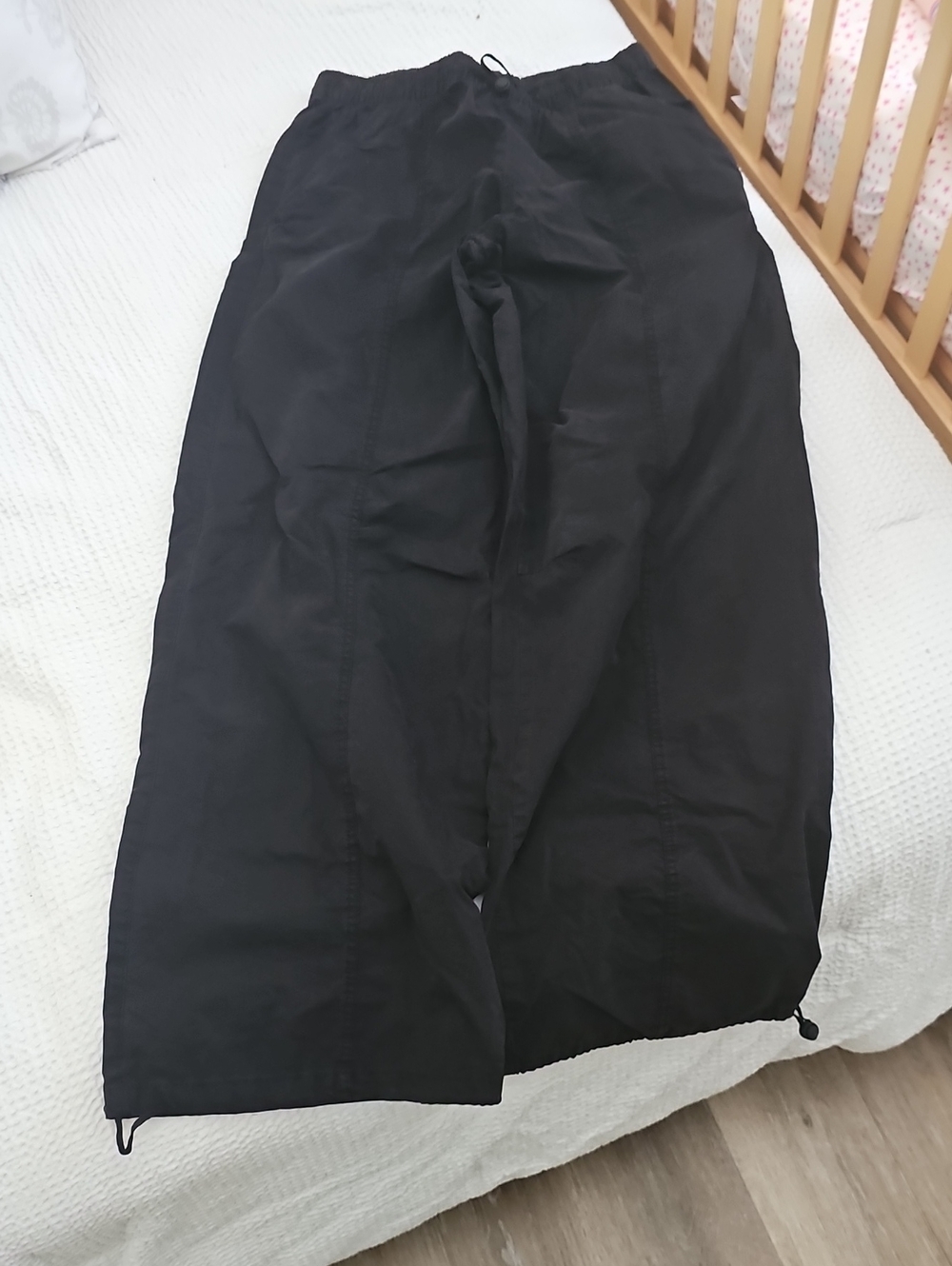 Zara Black Drawstring Jogger Pants